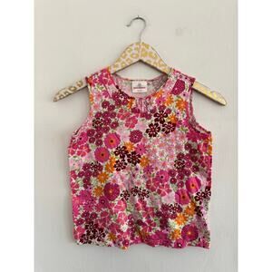 Hanna Andersson Girls Floral Tank | Size 140 10